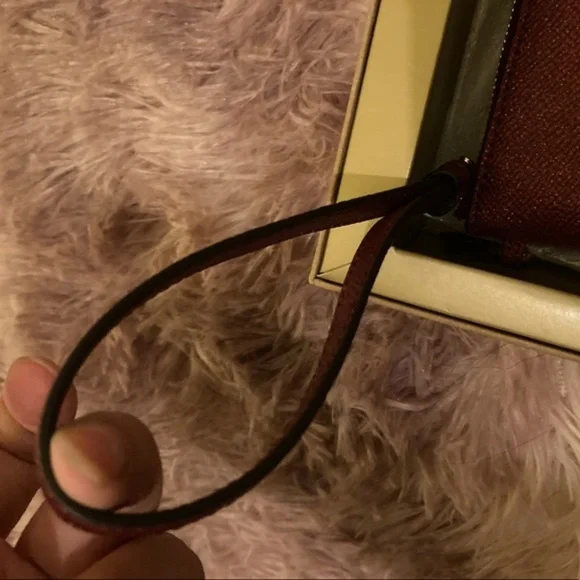 Coach Black Cherry Gift Set with Wristlet and two charms NWT - Picture 5 of 7